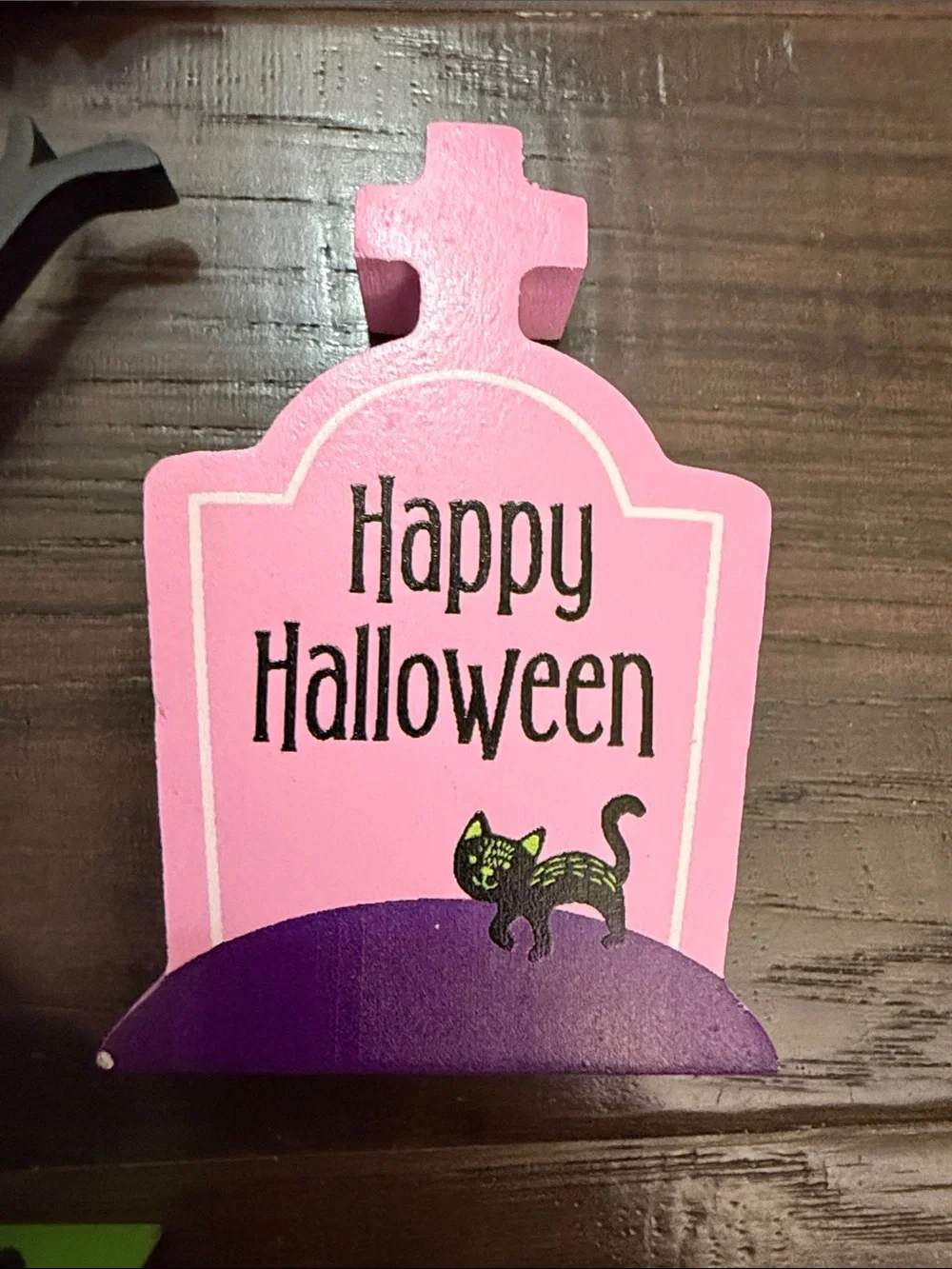 Halloween Décor Set - Black Tree with Purple and Pink Tombstones